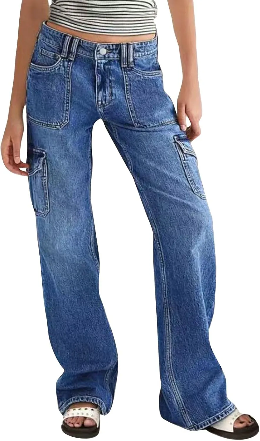 Женские джинсы Bell Bottom Flare High Waisted Stretchy Denim с карманами
Женские джинсы Bell Bottom Flare High Waisted Stretchy Denim с карманами