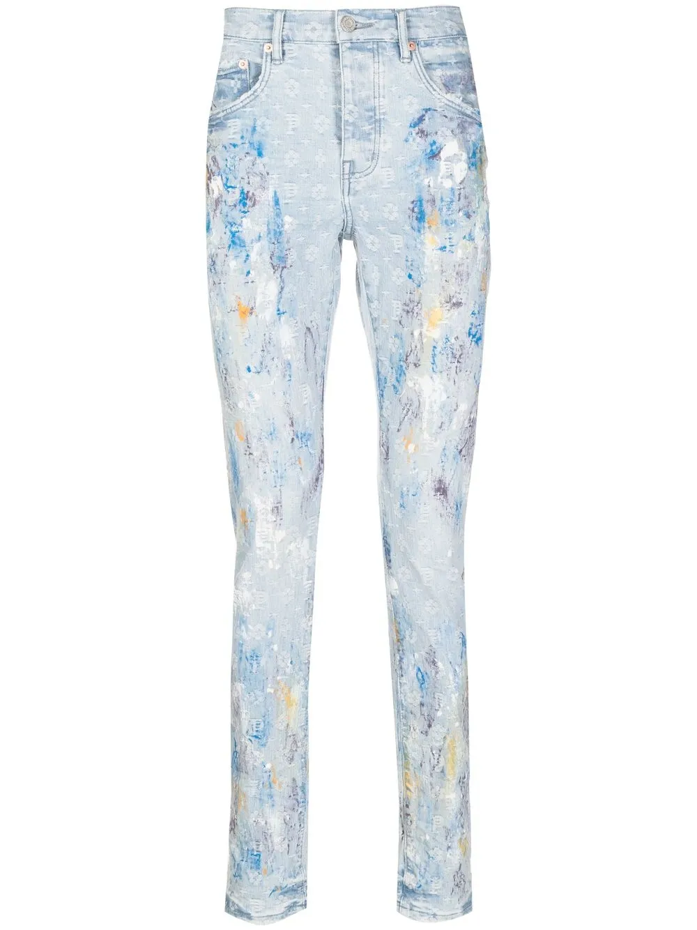 Узкие джинсы с эффектом разбрызганной краски Purple Brand, синий
Узкие джинсы с эффектом разбрызганной краски Purple Brand, синий