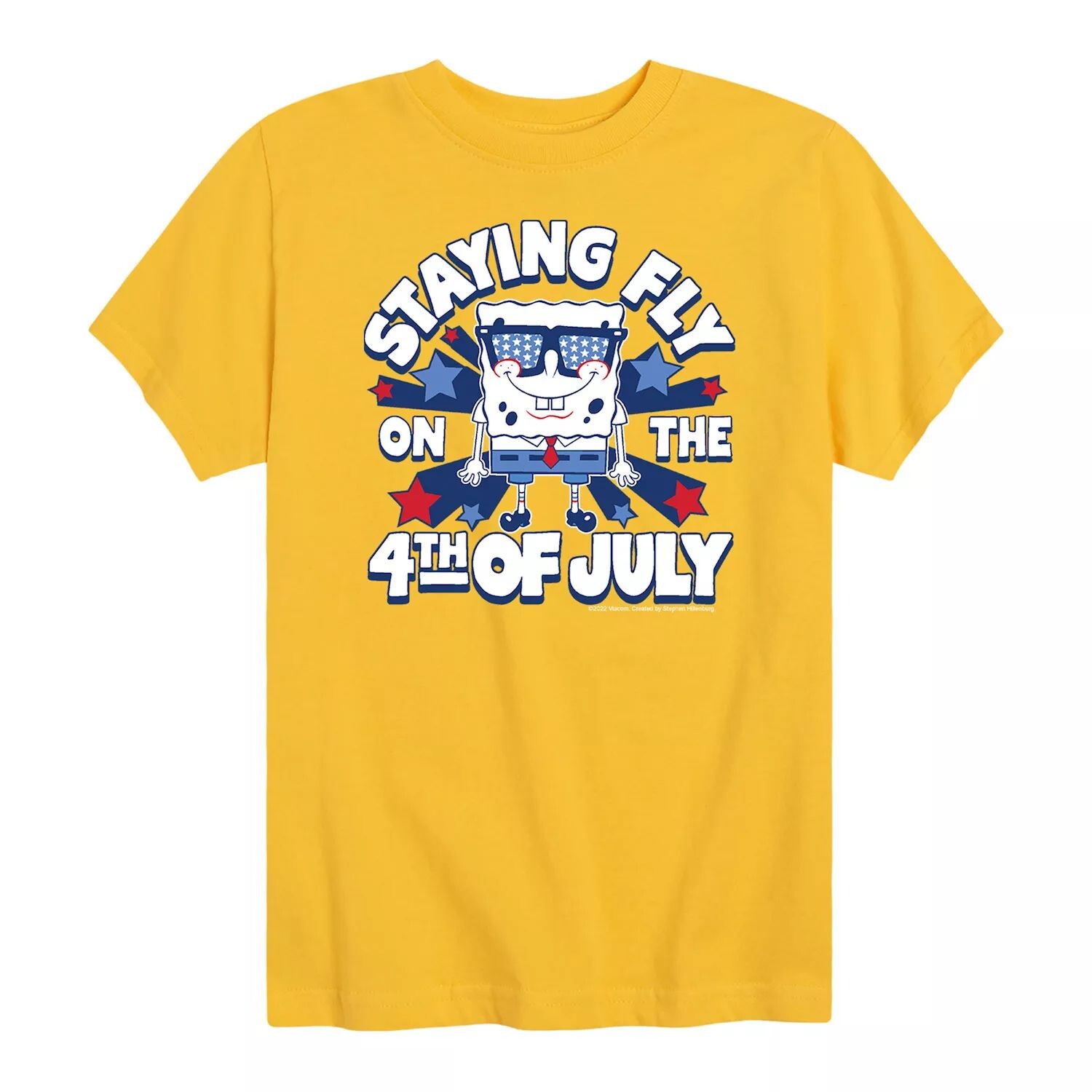 Футболка с рисунком «Губка Боб полетит на 4 июля» для мальчиков 8–20 лет Nickelodeon, желтый
Футболка с рисунком «Губка Боб полетит на 4 июля» для мальчиков 8–20 лет Nickelodeon, желтый