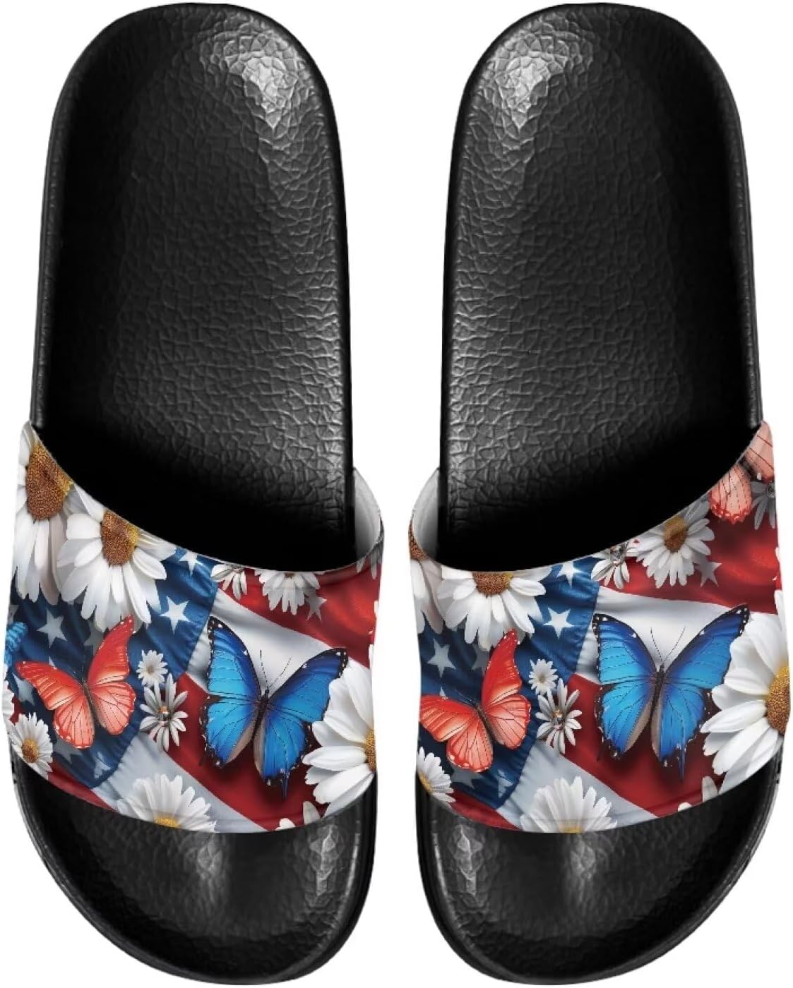 Женские сандалии JUDENTIDOS с необычным дизайном, сандалии с мягкой подошвой, открытым носком, противоскользящие, на одной полоске, American Flag Butterfly Floral
Женские сандалии JUDENTIDOS с необычным дизайном, сандалии с мягкой подошвой, открытым носком, противоскользящие, на одной полоске, American Flag Butterfly Floral