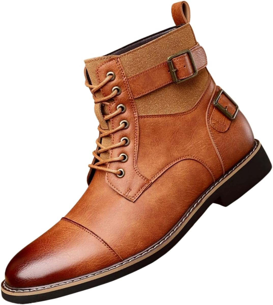 Мужские классические ботинки Santimon с застежкой на шнуровку, закрытым носком и двойными ремешками, ботинки до щиколотки для работы, свадьбы и повседневного делового стиля, Tan
Мужские классические ботинки Santimon с застежкой на шнуровку, закрытым носком и двойными ремешками, ботинки до щиколотки для работы, свадьбы и повседневного делового стиля, Tan
