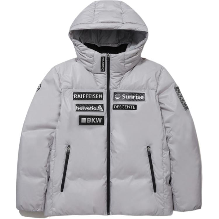 DESCENTE Серый пуховик для мужчин, Gray 
DESCENTE Серый пуховик для мужчин, Gray