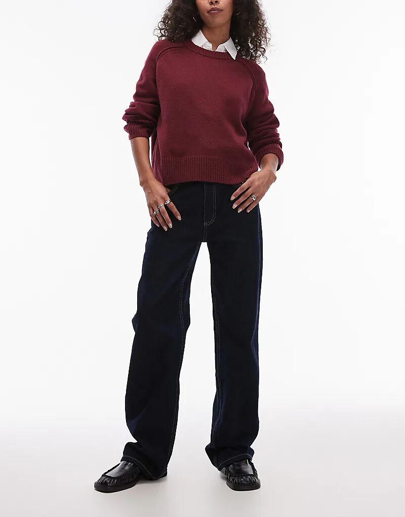 Джинсы прямого кроя с высокой талией темно-синего цвета Mango
Джинсы прямого кроя с высокой талией темно-синего цвета Mango