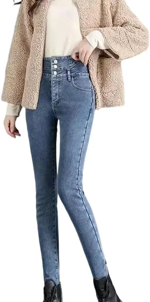 Женские зимние утепленные джинсы Fleece с высокой посадкой
Женские зимние утепленные джинсы Fleece с высокой посадкой