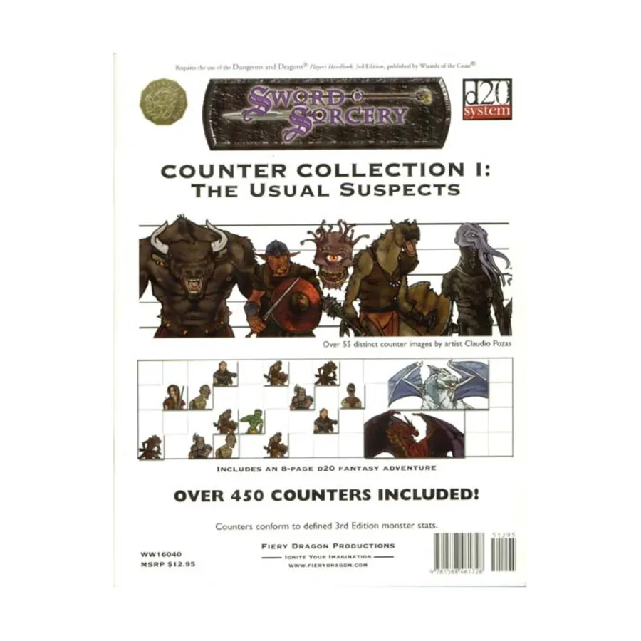 Counter Collection #1 - The Usual Suspects, Counter Collections (Fiery Dragon) (d20), мягкая обложка
Counter Collection #1 - The Usual Suspects, Counter Collections (Fiery Dragon) (d20), мягкая обложка