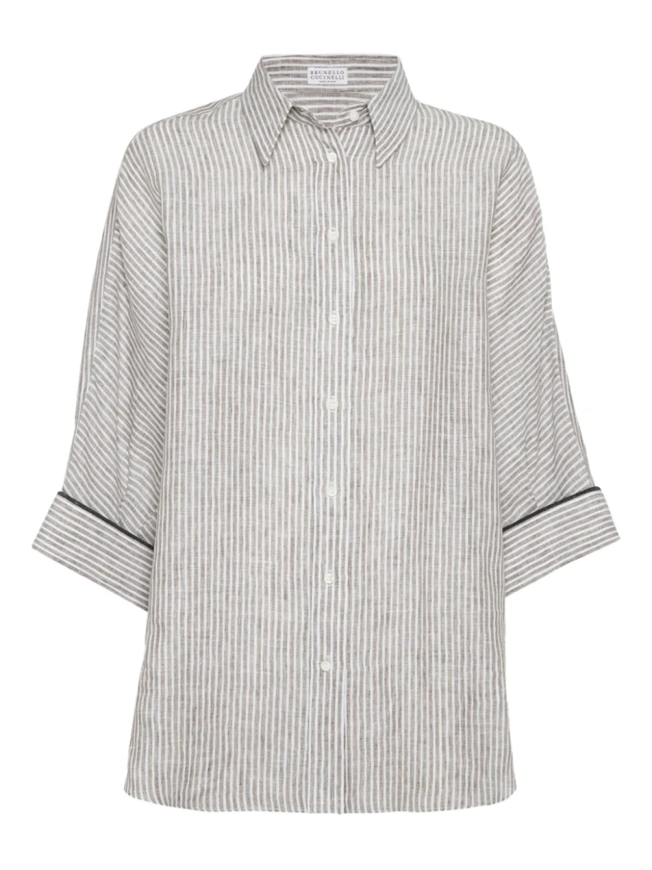 Brunello Cucinelli льняная рубашка, коричневый
Brunello Cucinelli льняная рубашка, коричневый