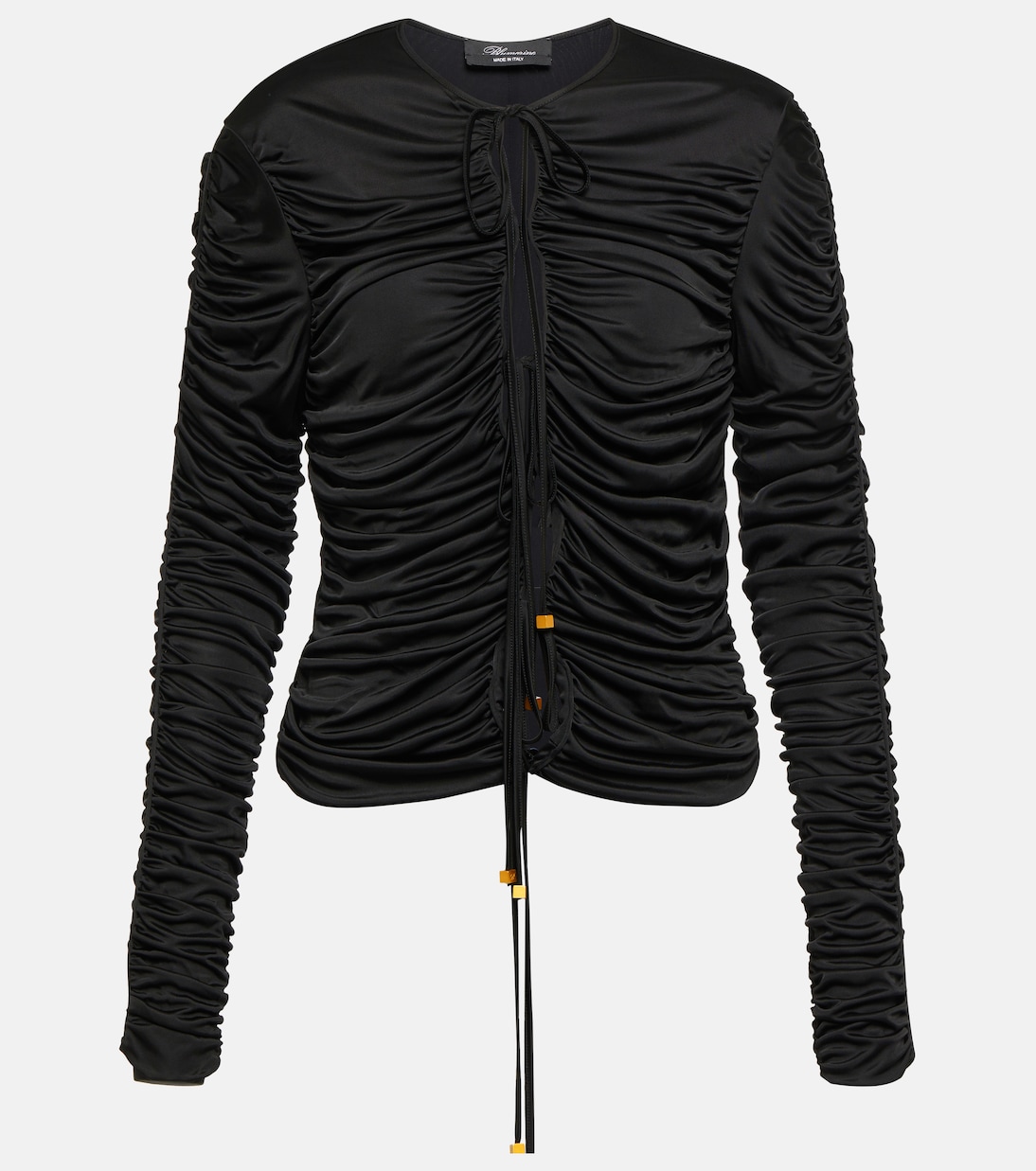 Топ с рюшами и завязками Blumarine, Nero
Топ с рюшами и завязками Blumarine, Nero