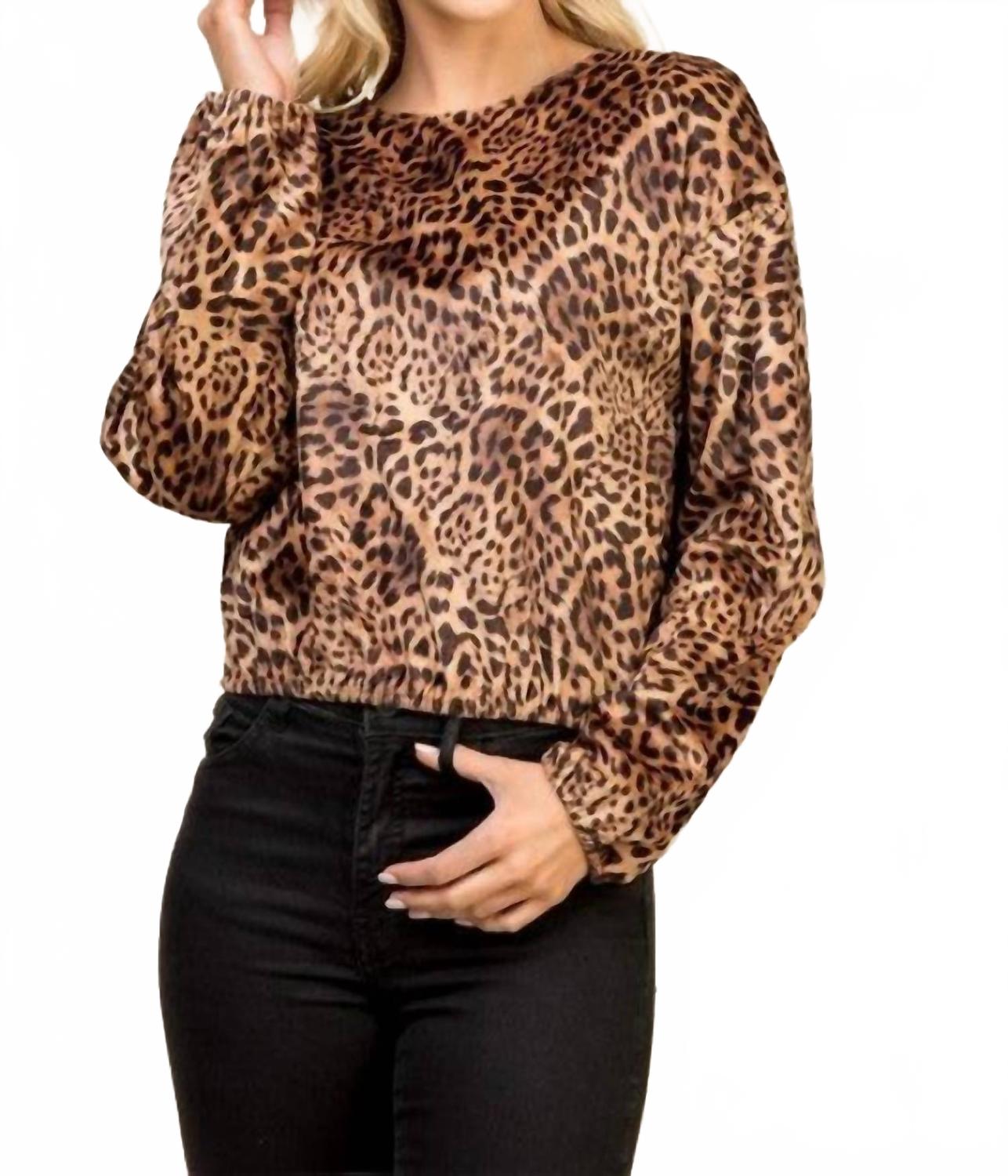 LUMIERE Укороченный топ с анималистическим принтом, коричневый
LUMIERE Укороченный топ с анималистическим принтом, коричневый