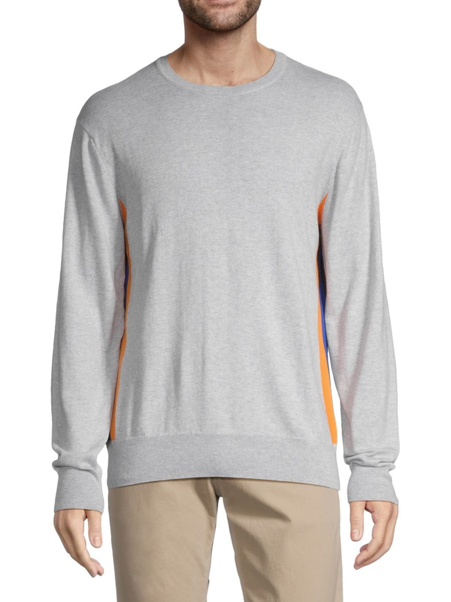 Свитер с полосками по бокам Saks Fifth Avenue, серый
Свитер с полосками по бокам Saks Fifth Avenue, серый