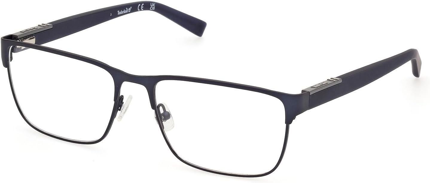 Timberland Metal Rectangular Eyeglasses, 091 Matte Blue
Timberland Metal Rectangular Eyeglasses, 091 Matte Blue
