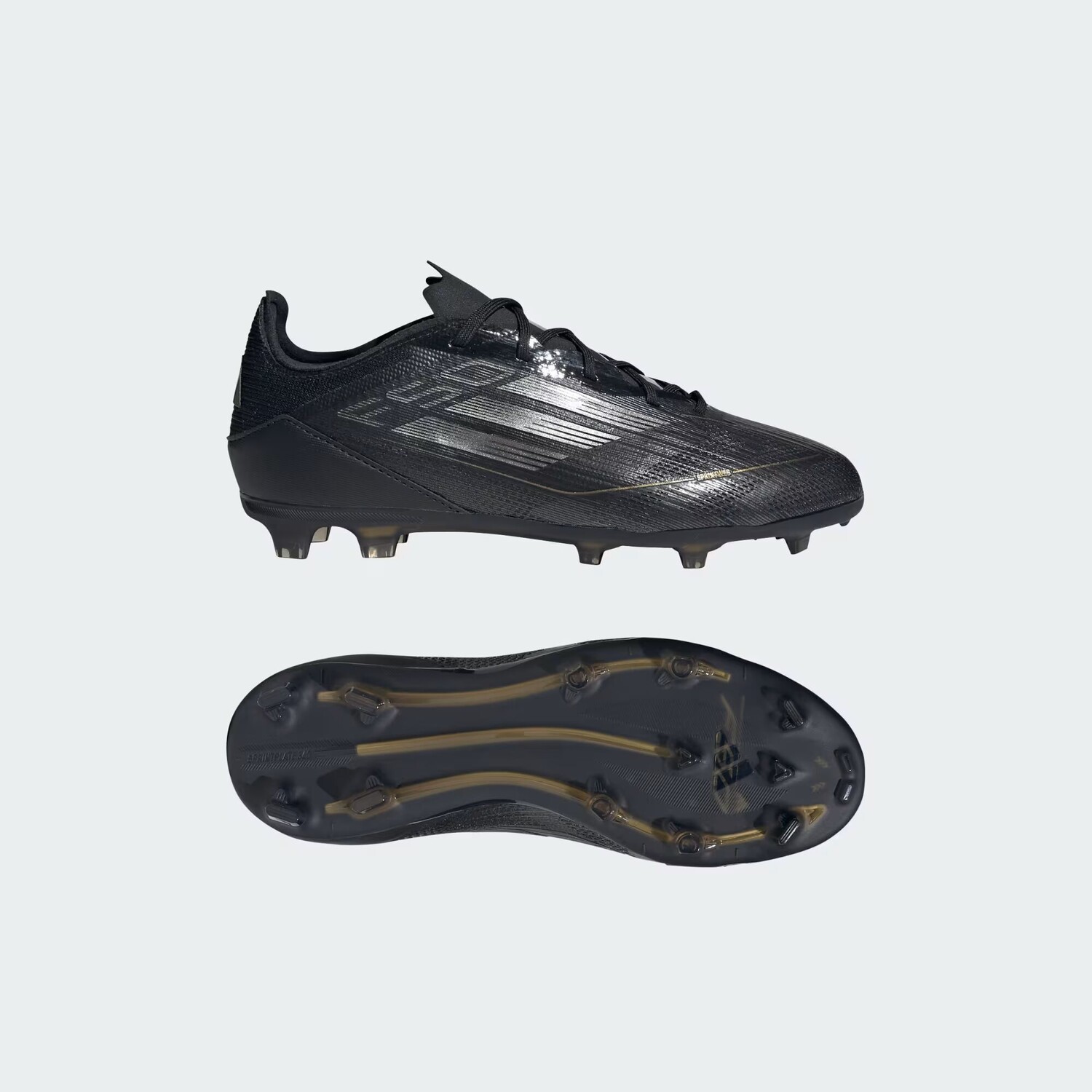 Футбольные бутсы F50 Pro для твердого грунта Adidas, цвет Core Black/Iron Metallic/Gold Metallic
Футбольные бутсы F50 Pro для твердого грунта Adidas, цвет Core Black/Iron Metallic/Gold Metallic