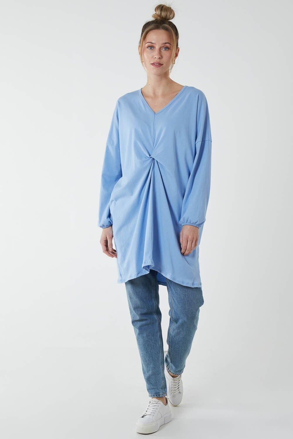 Хлопковая туника с поворотным передом и боковым карманом Blue Vanilla, синий
Хлопковая туника с поворотным передом и боковым карманом Blue Vanilla, синий