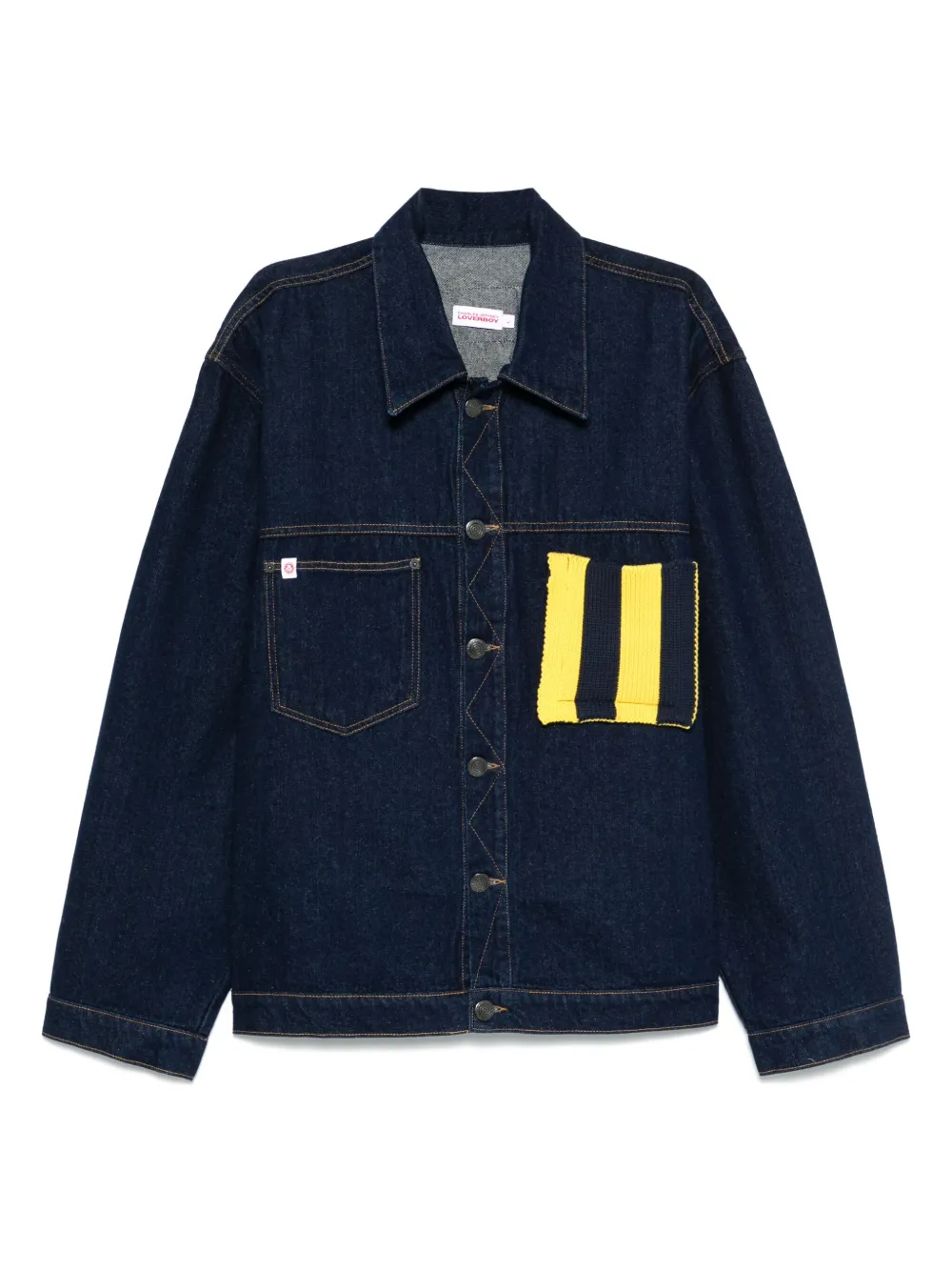 Джинсовая куртка с нашивкой Charles Jeffrey Loverboy, синий
Джинсовая куртка с нашивкой Charles Jeffrey Loverboy, синий