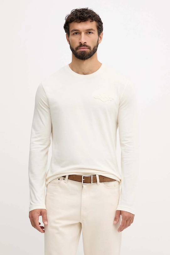 Хлопковый лонгслив Gant, бежевый
Хлопковый лонгслив Gant, бежевый