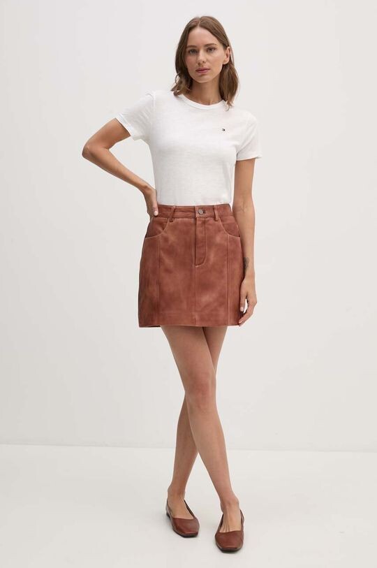 Хлопковая футболка Tommy Hilfiger, бежевый
Хлопковая футболка Tommy Hilfiger, бежевый