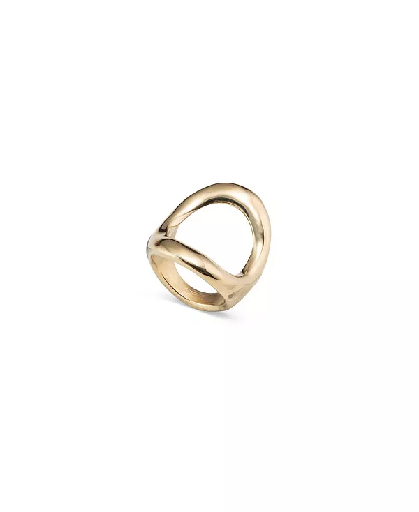 Большое центральное овальное кольцо из металлического сплава Unode50, gold
Большое центральное овальное кольцо из металлического сплава Unode50, gold