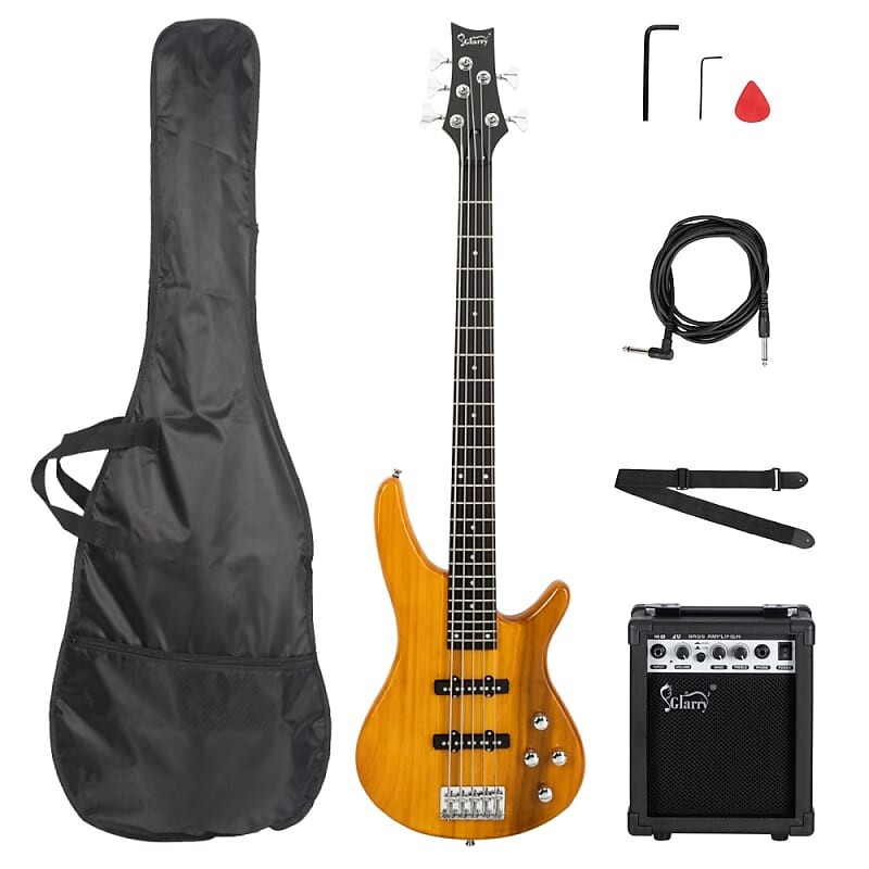 Басс гитара Glarry Yellow GIB 5 String Electric Bass Guitar Full Size SS Pick-up
Басс гитара Glarry Yellow GIB 5 String Electric Bass Guitar Full Size SS Pick-up