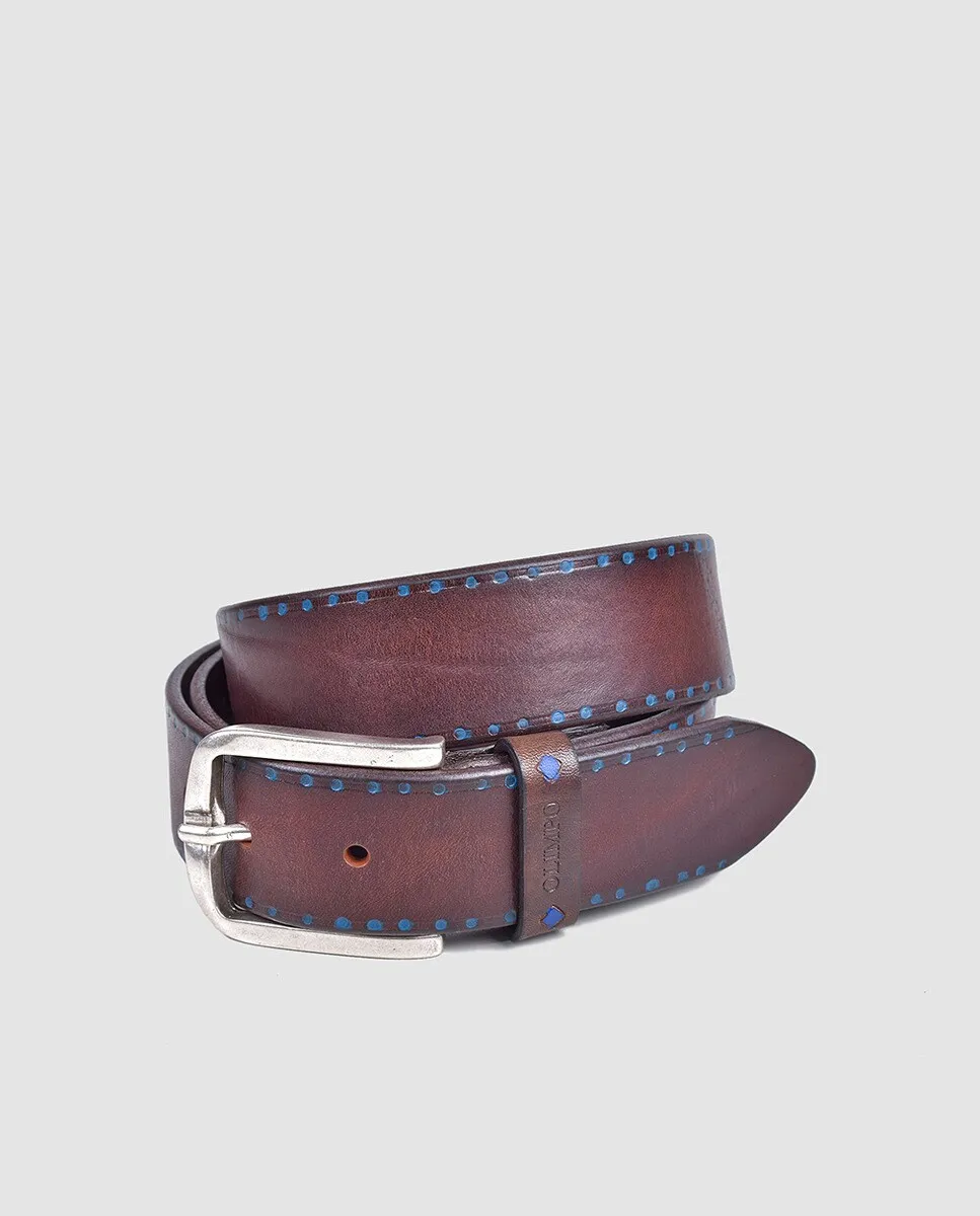 Коричневый кожаный ремень Olimpo, коричневый
Коричневый кожаный ремень Olimpo, коричневый