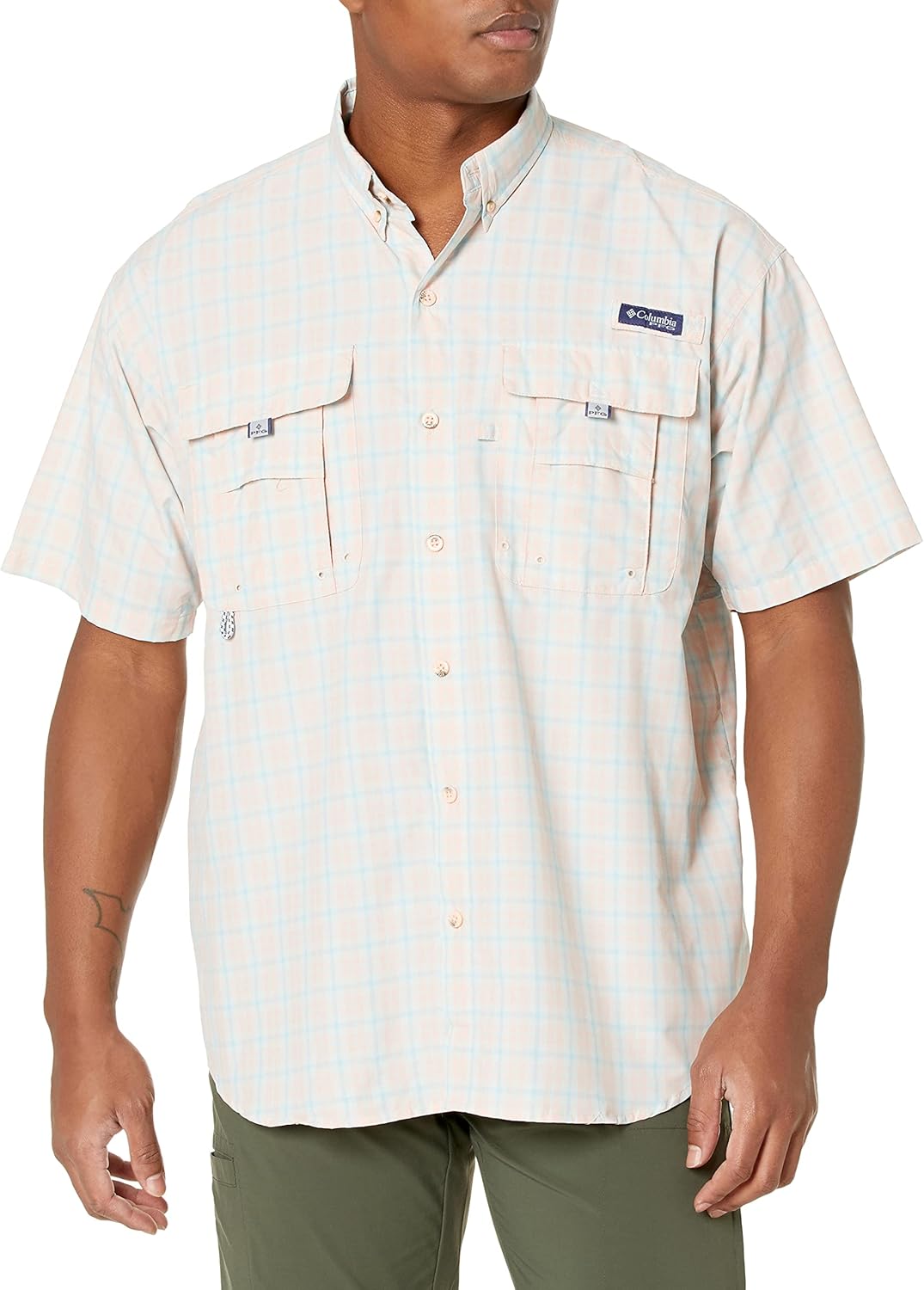 Columbia Men's PFG Super Bahama рубашка с коротким рукавом, дышащая, с защитой от ультрафиолета, Light Coral Spectrum Plaid
Columbia Men's PFG Super Bahama рубашка с коротким рукавом, дышащая, с защитой от ультрафиолета, Light Coral Spectrum Plaid