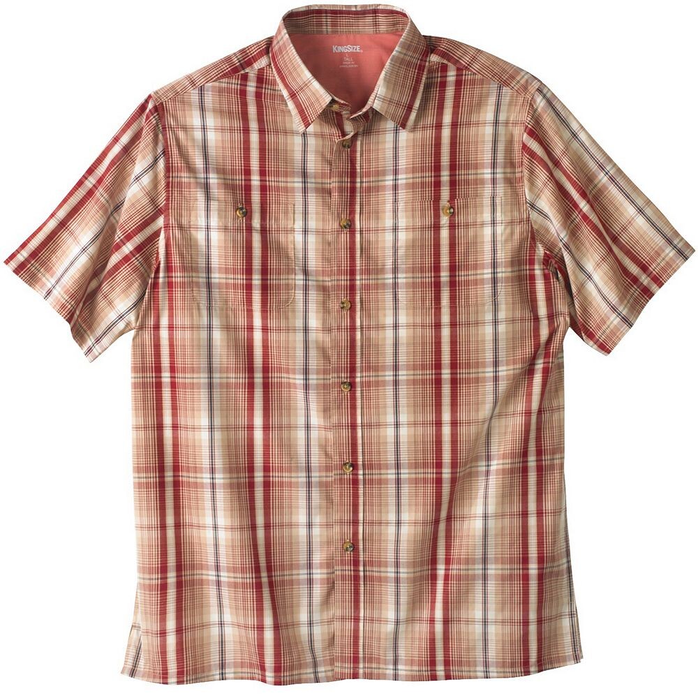 Мужская спортивная рубашка в клетку с короткими рукавами и короткими рукавами Kingразмера Big & Tall KingSize, цвет Khaki Plaid
Мужская спортивная рубашка в клетку с короткими рукавами и короткими рукавами Kingразмера Big & Tall KingSize, цвет Khaki Plaid