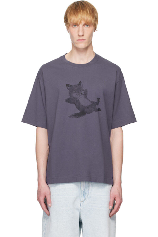 Футболка большого размера с принтом «Темно-синяя Chillax» Maison Kitsuné
Футболка большого размера с принтом «Темно-синяя Chillax» Maison Kitsuné