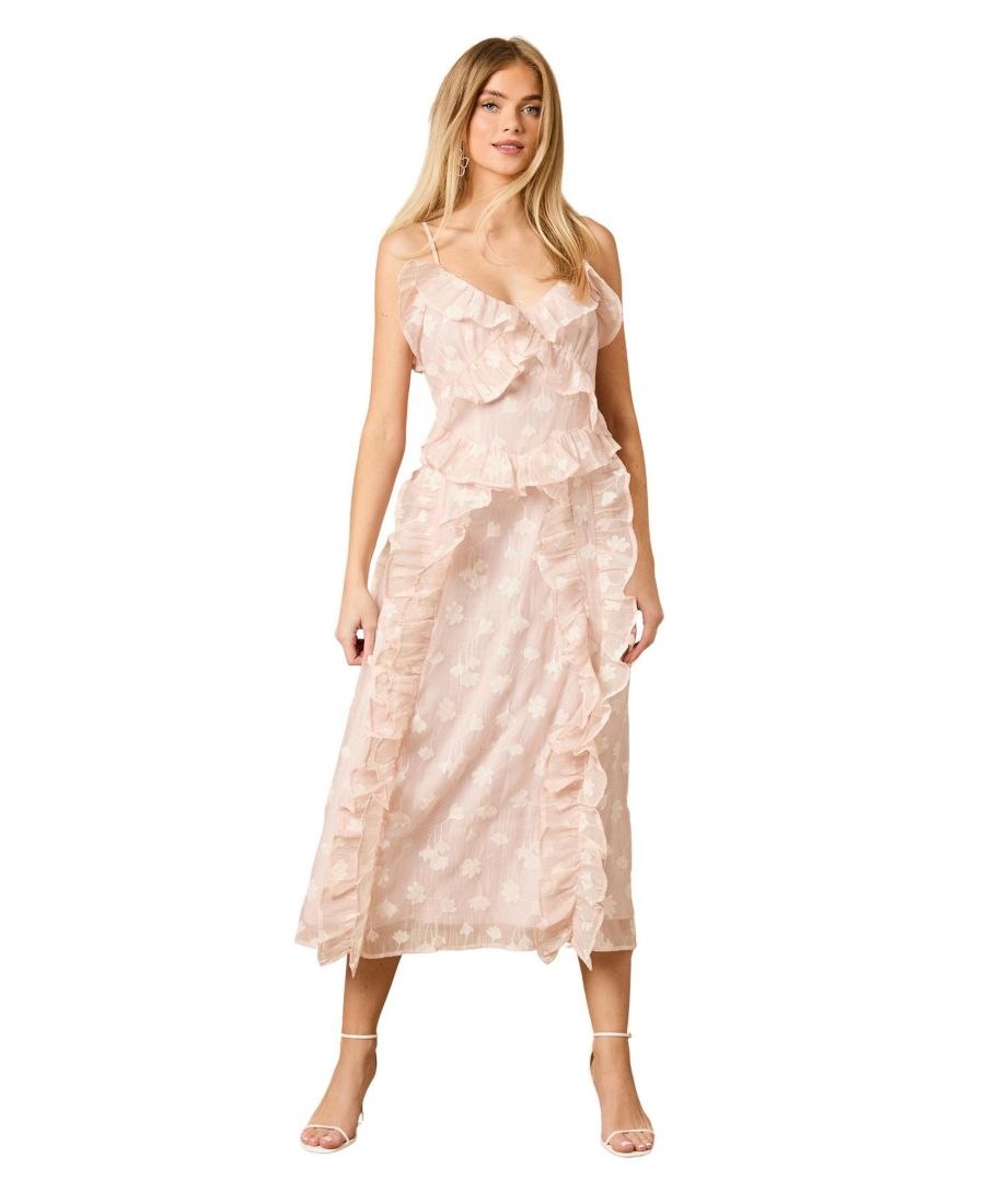 Женское миди-платье с оборками спереди, V-образным вырезом и бретелями Oasis, Pink
Женское миди-платье с оборками спереди, V-образным вырезом и бретелями Oasis, Pink