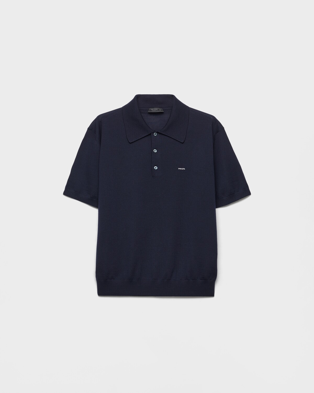 Поло из сверхтонкой шерсти Prada, синий
Поло из сверхтонкой шерсти Prada, синий