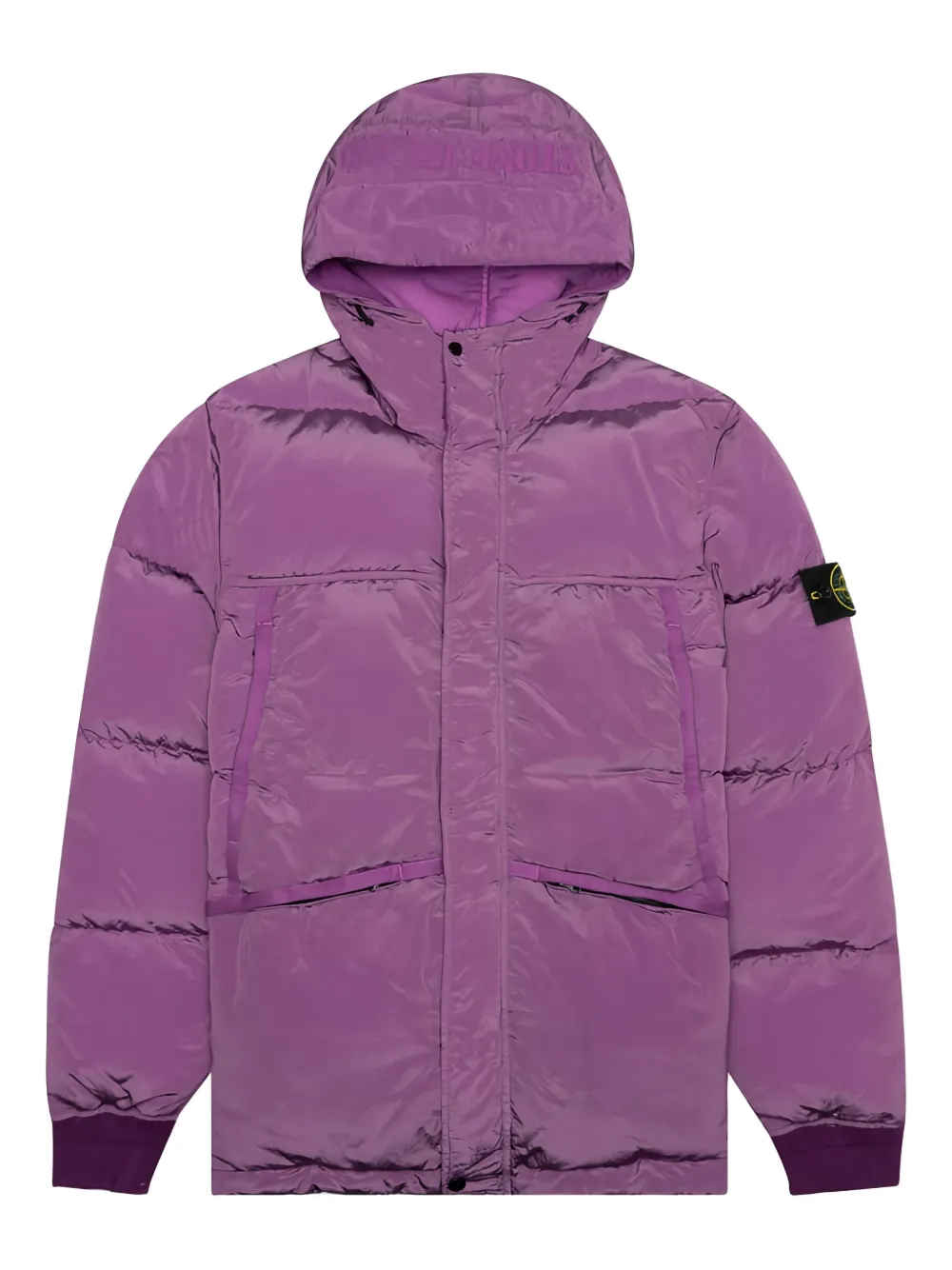 Пуховик с капюшоном Stone Island, фиолетовый
Пуховик с капюшоном Stone Island, фиолетовый