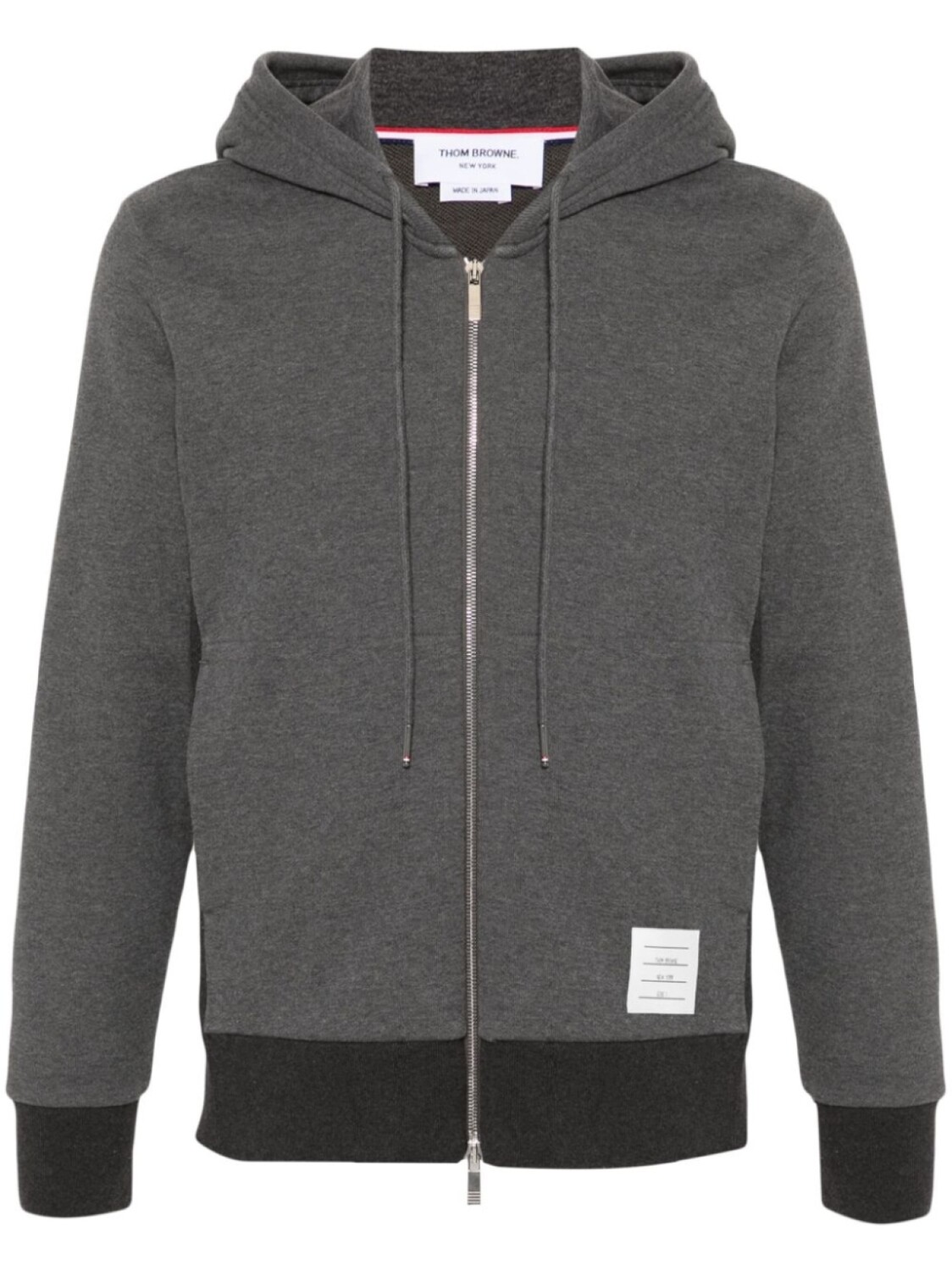 Худи на молнии с полосками 4-Bar Thom Browne, серый
Худи на молнии с полосками 4-Bar Thom Browne, серый