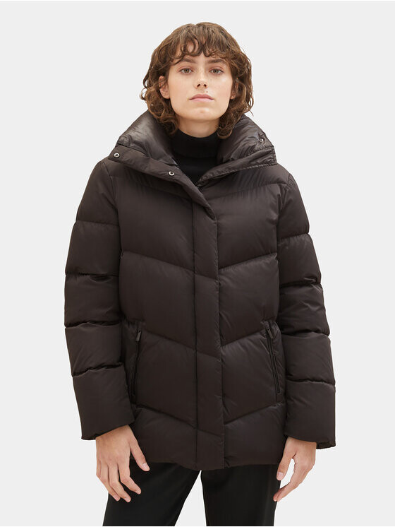 Пуховик стандартного кроя Tom Tailor, черный
Пуховик стандартного кроя Tom Tailor, черный