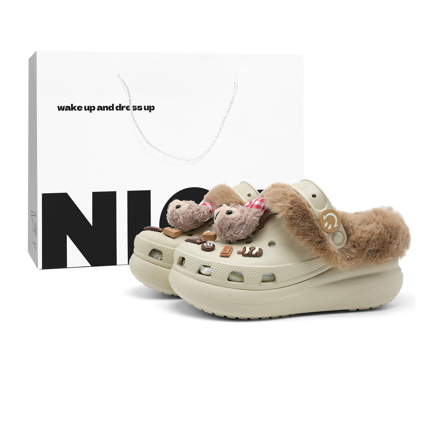 Классические клоги Chocolate Pudding унисекс Bone White Crocs, Bone белый
Классические клоги Chocolate Pudding унисекс Bone White Crocs, Bone белый