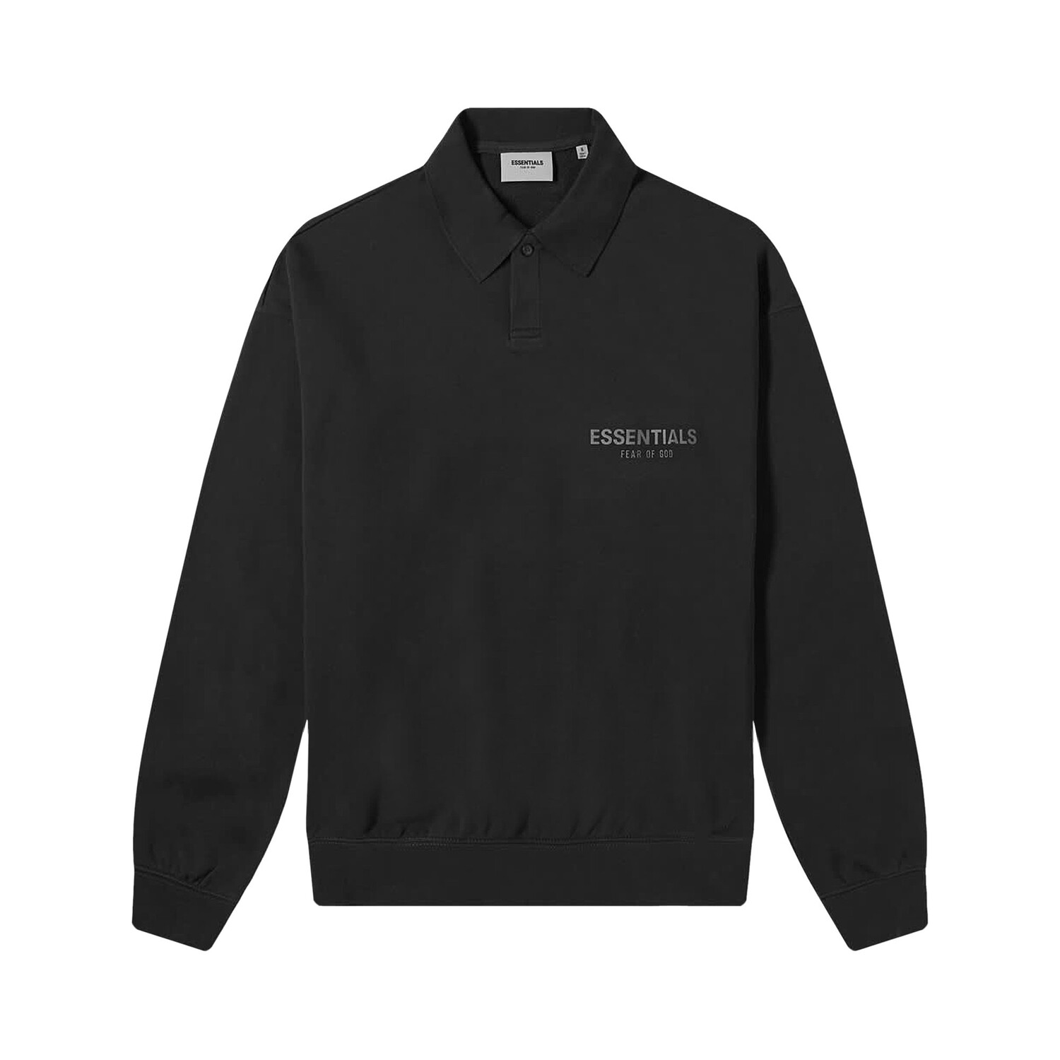 Рубашка-поло с длинными рукавами Fear of God Essentials, черная
Рубашка-поло с длинными рукавами Fear of God Essentials, черная