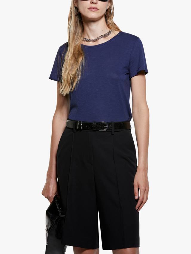 Футболка с круглым вырезом из хлопковой смеси SISLEY, Night Blue
Футболка с круглым вырезом из хлопковой смеси SISLEY, Night Blue