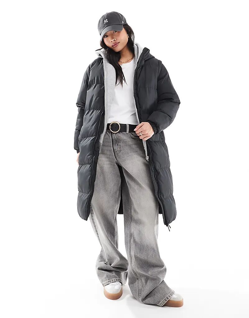 Маленькая стеганая куртка макси с капюшоном и отстегивающимися рукавами черного цвета Brave Soul, Черный, Маленькая стеганая куртка макси с капюшоном и отстегивающимися рукавами черного цвета Brave Soul 
Маленькая стеганая куртка макси с капюшоном и отстегивающимися рукавами черного цвета Brave Soul, Черный, Маленькая стеганая куртка макси с капюшоном и отстегивающимися рукавами черного цвета Brave Soul