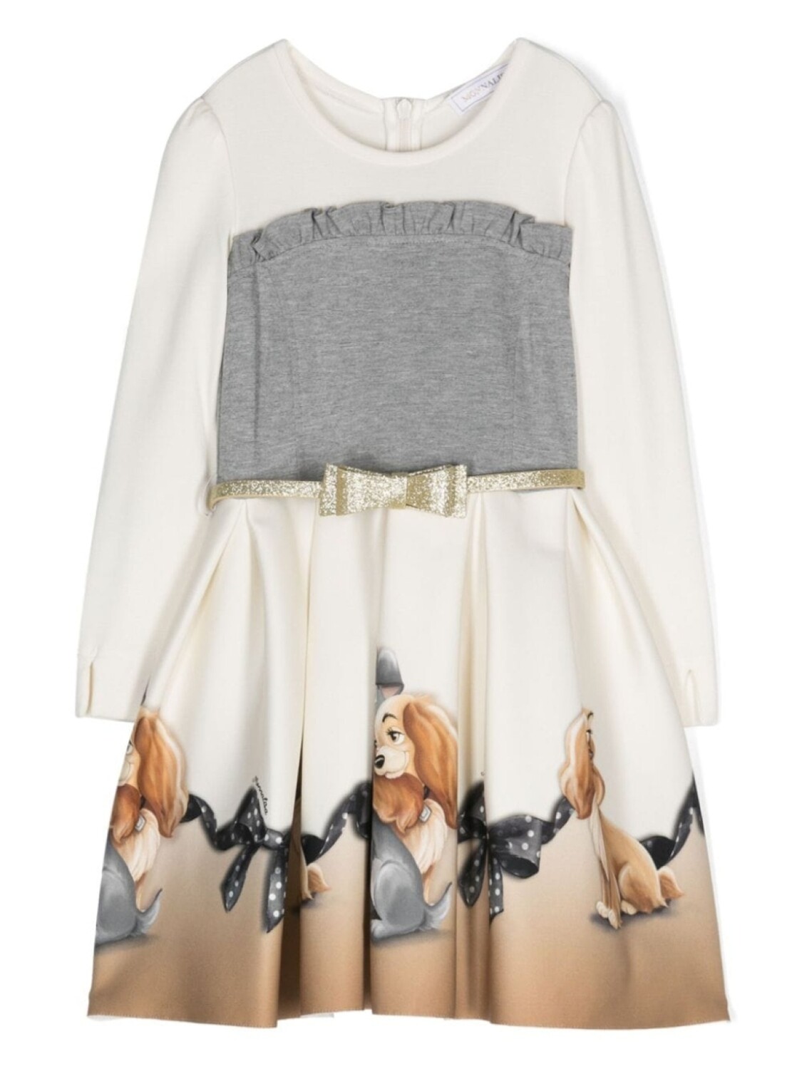 Monnalisa расклешенное платье с графичным принтом, белый
Monnalisa расклешенное платье с графичным принтом, белый