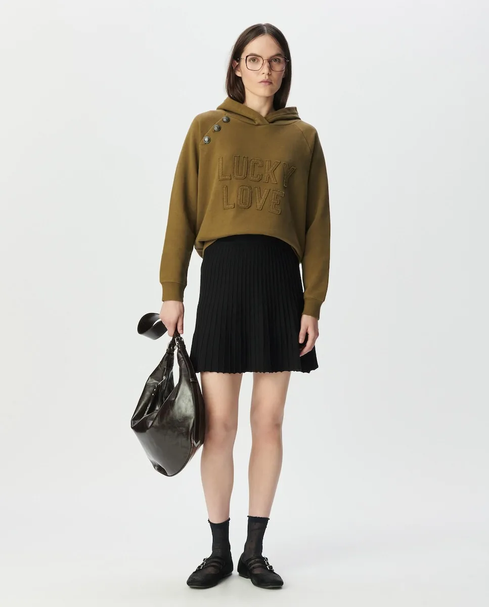 Короткая плиссированная трикотажная юбка IKKS, черный
Короткая плиссированная трикотажная юбка IKKS, черный