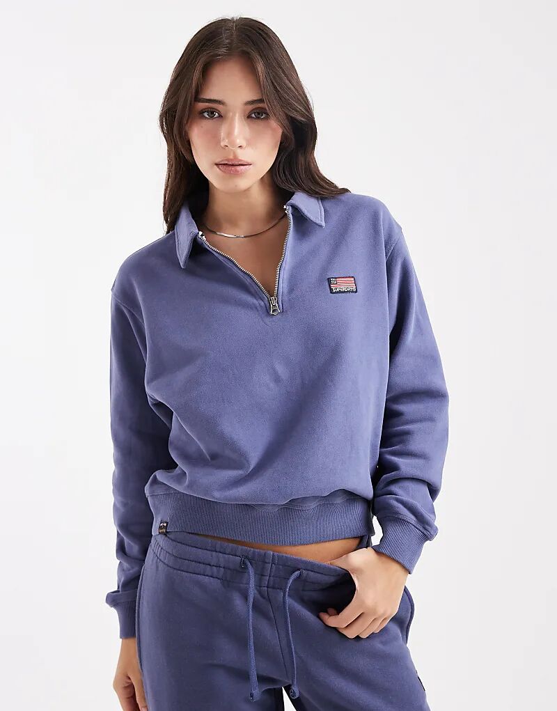 Джемпер Superdry Athletic с воротником и застежкой-молнией на половину длины в цвете Mariner Navy
Джемпер Superdry Athletic с воротником и застежкой-молнией на половину длины в цвете Mariner Navy