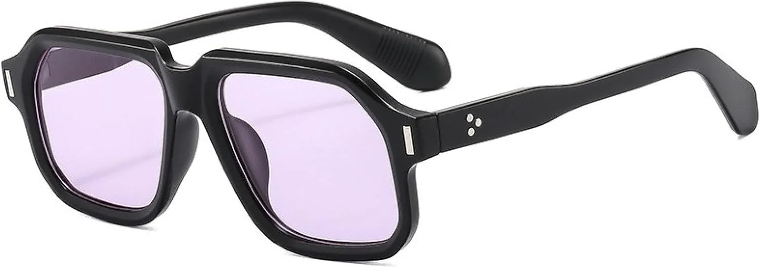 Большие женские солнцезащитные очки в винтажном стиле с градиентным зеркальным покрытием, защита от УФ-излучения UV400, модные мужские очки TVTBBVV, Black Purple
Большие женские солнцезащитные очки в винтажном стиле с градиентным зеркальным покрытием, защита от УФ-излучения UV400, модные мужские очки TVTBBVV, Black Purple