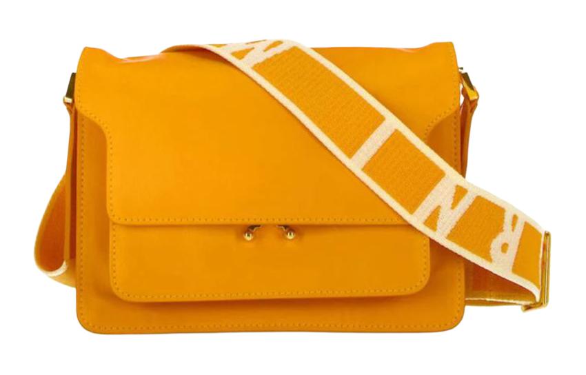 Сумка через плечо из телячьей кожи, женская абрикосовая MARNI
Сумка через плечо из телячьей кожи, женская абрикосовая MARNI