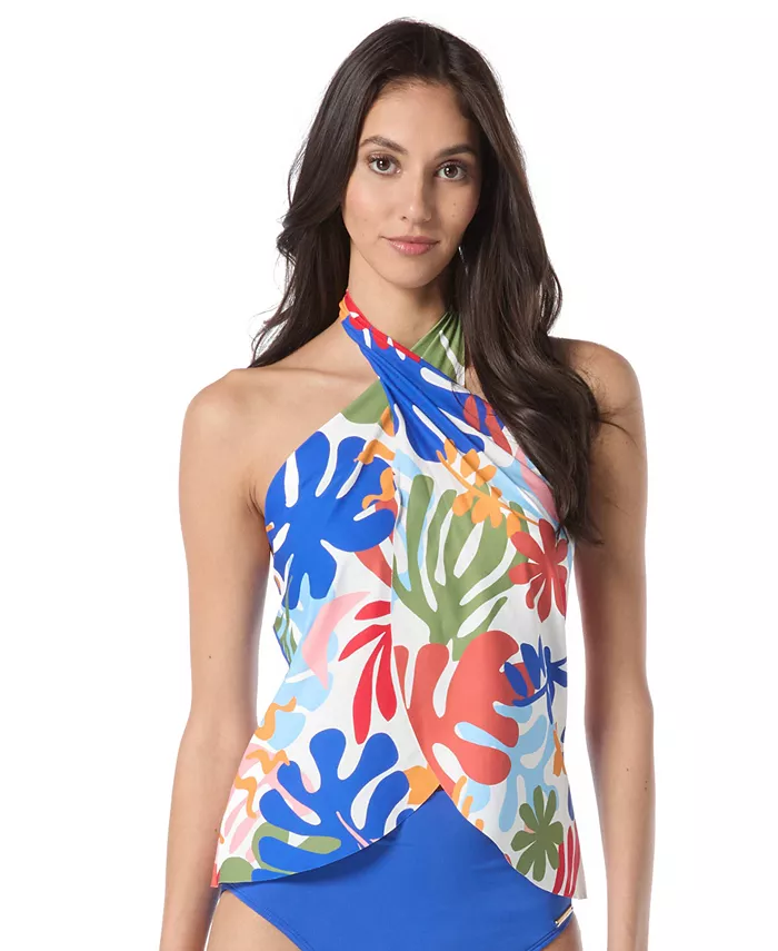 Женский принтованный кроссоверный трансформируемый топ танкини Vince Camuto, мультиколор
Женский принтованный кроссоверный трансформируемый топ танкини Vince Camuto, мультиколор