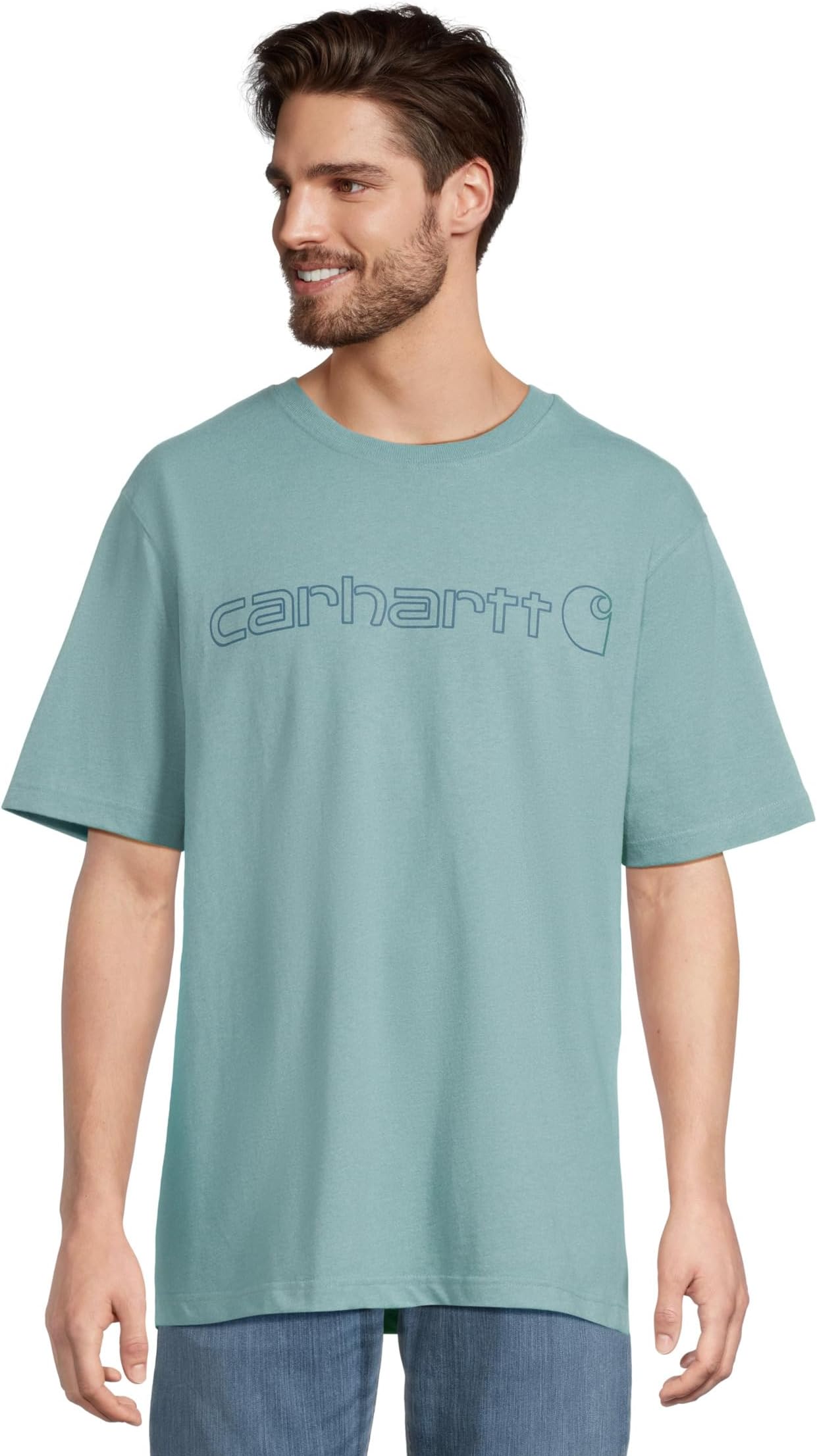 Футболка Carhartt Loose Fit Heavyweight Short Sleeve Logo Graphic T-Shirt, цвет Summer Blue Heather
Футболка Carhartt Loose Fit Heavyweight Short Sleeve Logo Graphic T-Shirt, цвет Summer Blue Heather