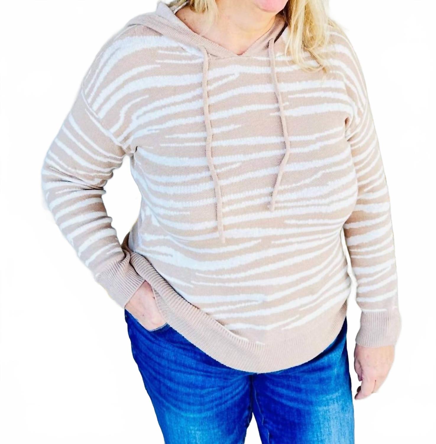 Зебра свитшот с капюшоном в цвете тауп/крем WISHLIST, кремовый
Зебра свитшот с капюшоном в цвете тауп/крем WISHLIST, кремовый