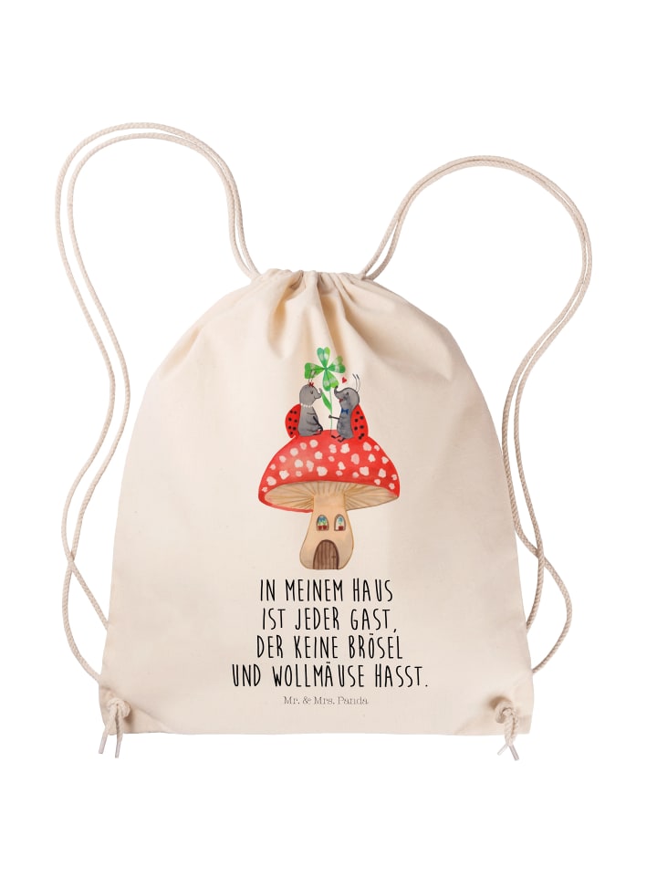 Mr. & Mrs. Panda Джутовая сумка с изображением божьей коровки и мухомором, с надписью кремового цвета
Mr. & Mrs. Panda Джутовая сумка с изображением божьей коровки и мухомором, с надписью кремового цвета