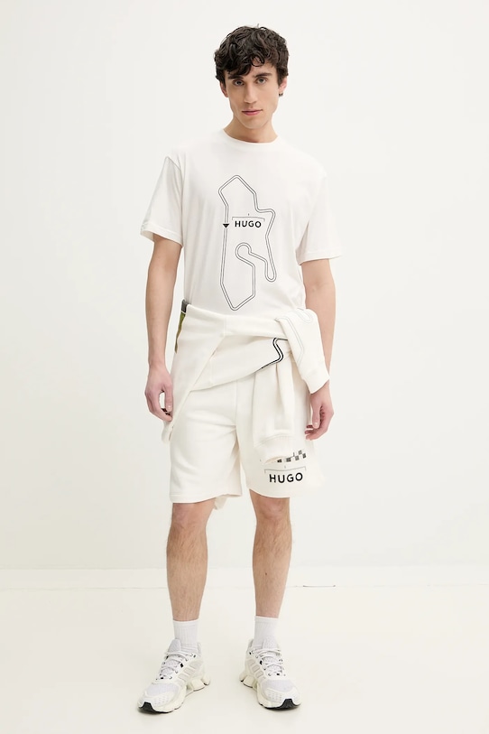 Хлопковая футболка Hugo, белый
Хлопковая футболка Hugo, белый