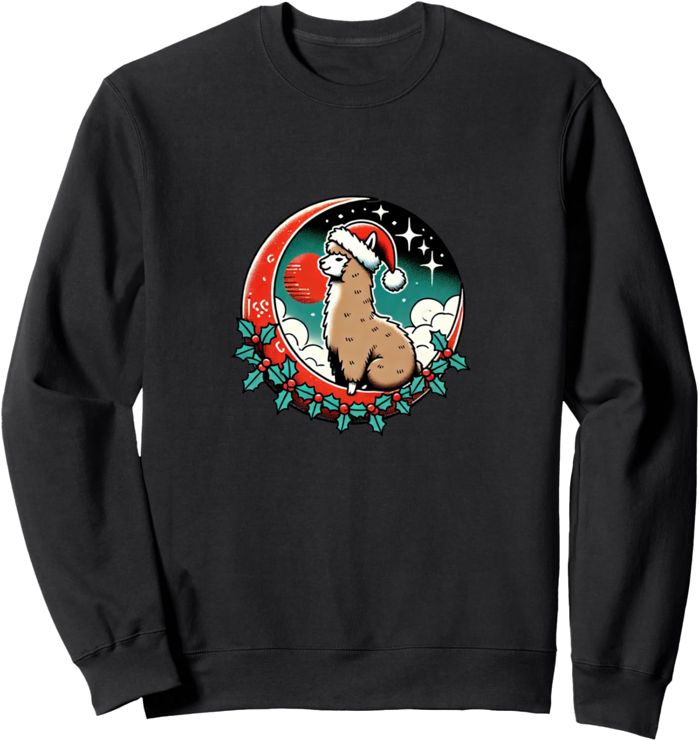 Рождественский фестиваль альпак. Толстовка с изображением альпаки Alpacas Lovers Snugg, черный
Рождественский фестиваль альпак. Толстовка с изображением альпаки Alpacas Lovers Snugg, черный