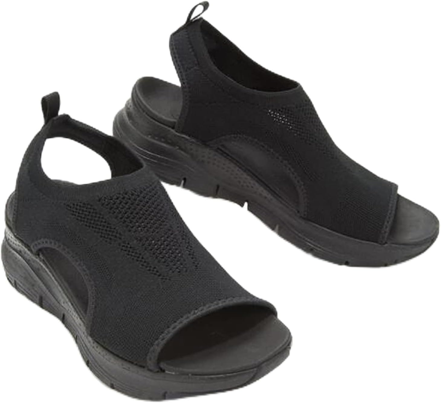 Летняя стираемая слингбэк, ортопедическая горка, удобная трикотажная платформа с низом, спортивные сандалии Fish Mouth, ортопедическая сетка, мягкая подошва, повседневная обувь Gikleihwy, черный
Летняя стираемая слингбэк, ортопедическая горка, удобная трикотажная платформа с низом, спортивные сандалии Fish Mouth, ортопедическая сетка, мягкая подошва, повседневная обувь Gikleihwy, черный