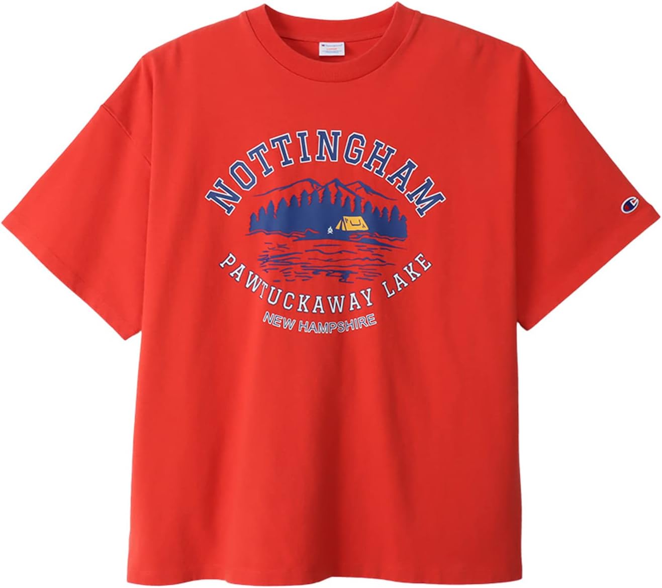 Мужская повседневная футболка Champion с коротким рукавом, 100% хлопок, круглый вырез, мотив Camp, графический принт Nottingham, хлопок производства США, свободный крой, оверсайз, C3-X308, красный
Мужская повседневная футболка Champion с коротким рукавом, 100% хлопок, круглый вырез, мотив Camp, графический принт Nottingham, хлопок производства США, свободный крой, оверсайз, C3-X308, красный