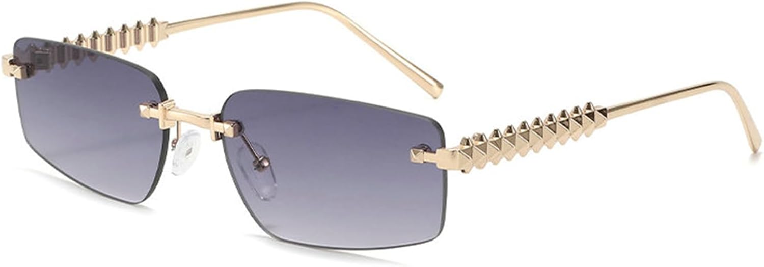 Willochra Модные женские солнцезащитные очки без оправы, защита от УФ-излучения, дизайнерские очки, стильные солнцезащитные очки без оправы для активного отдыха на открытом воздухе, C3
Willochra Модные женские солнцезащитные очки без оправы, защита от УФ-излучения, дизайнерские очки, стильные солнцезащитные очки без оправы для активного отдыха на открытом воздухе, C3