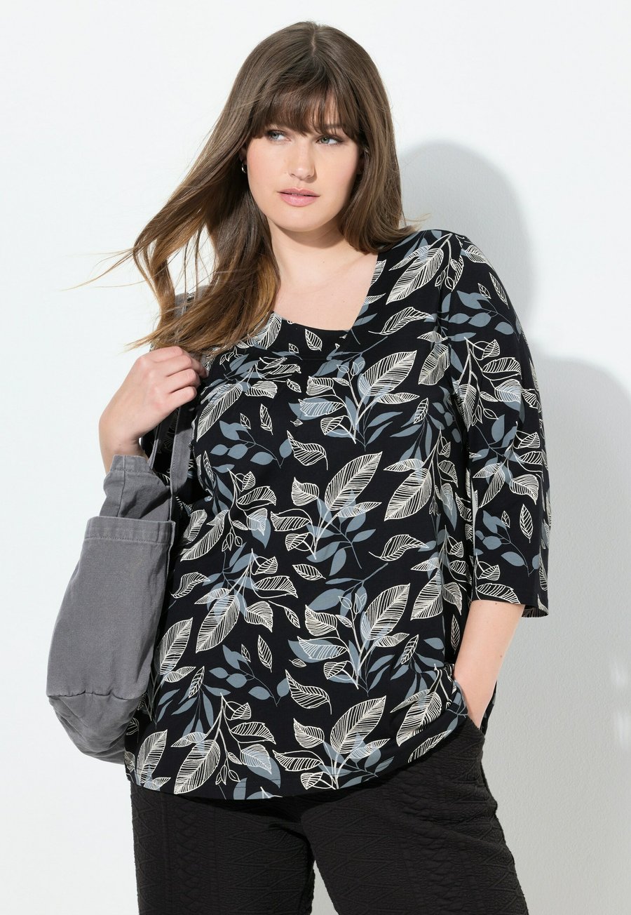 Топ Ulla Popken ASYMMETRIC LEAF PRINT, Black
Топ Ulla Popken ASYMMETRIC LEAF PRINT, Black