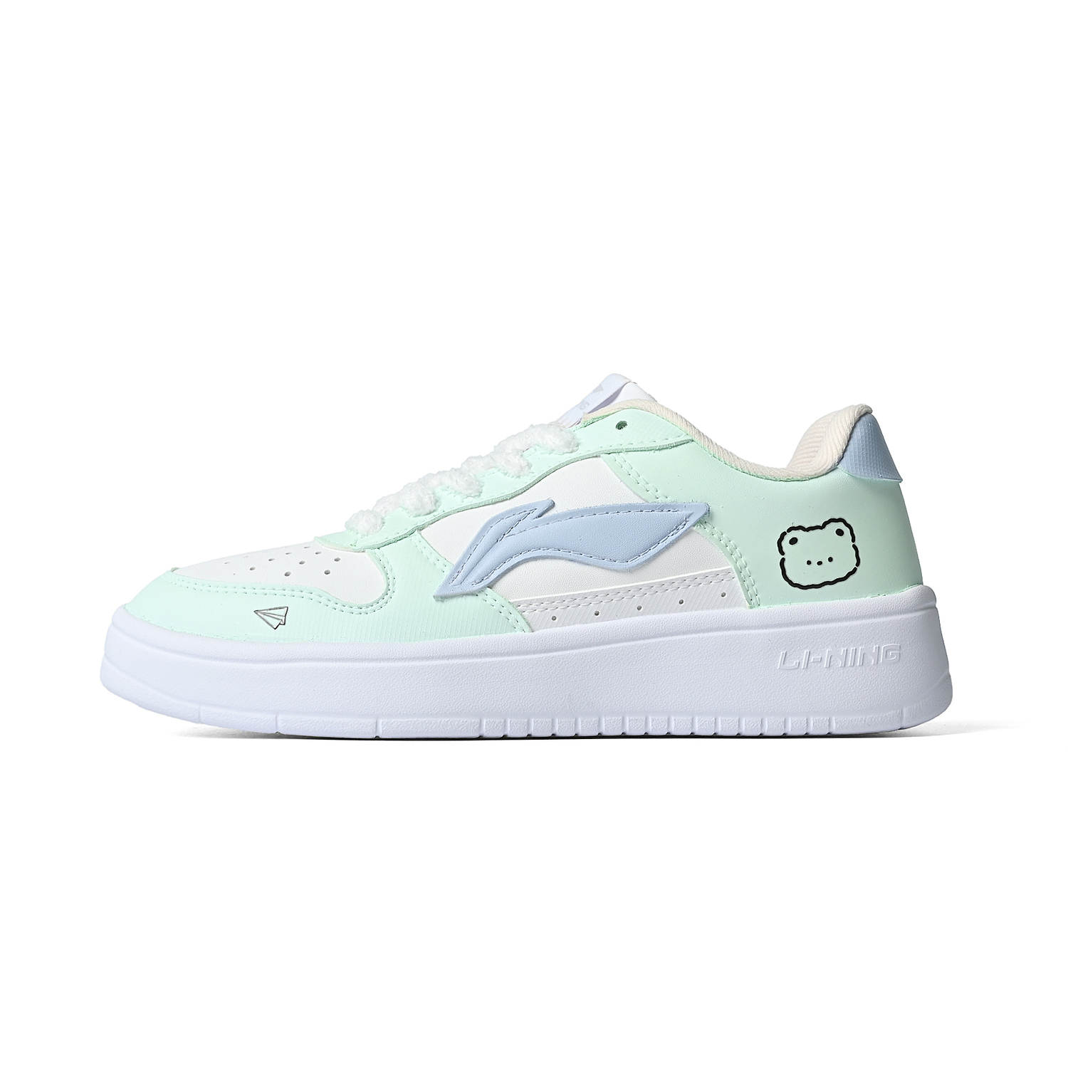 Кроссовки для скейтбординга Li Ning Glow Green Cute Bear из натуральной кожи с амортизацией, износостойкими и противоскользящими вставками, средней высоты, унисекс, зеленые
Кроссовки для скейтбординга Li Ning Glow Green Cute Bear из натуральной кожи с амортизацией, износостойкими и противоскользящими вставками, средней высоты, унисекс, зеленые